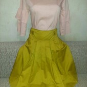 Комплект спідниця та блуза, сатин