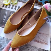 Гірчичні балетки Primark розмір 4(37)