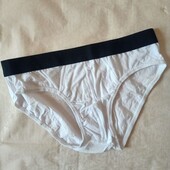Класичні чоловічі труси білого кольору l, хl. мужские трусы 9462
