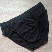 Бавовняні чоловічі труси чорного кольору L - 2 шт. Мужские трусы 9237