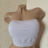 Бузковий топ в рубчик на резинці xl. топ для девушки 5811