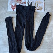 Плотные черные колготки
