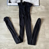 Плотные черные колготки