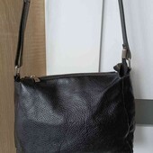 стильная женская кожаная сумочка цвет черный нюанс 
