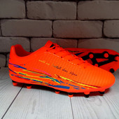 Бутси помаранчеві Difeno 44р - 28см, 45-29см