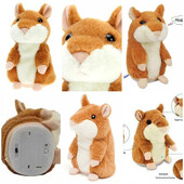 Дитяча інтерактивна м'яка іграшка Говорящий хом'як-повторюшка, Легендарний говорящий хом'як