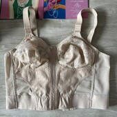 Бежевый бюстгальтер бюстье 90b