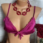 шёлковый бюстгальтер браллет 75b