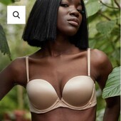 Гладкий бюстгальтер с пушап 75д