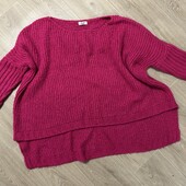 Теплий вʼязаний светр на пишні форми, р.16/18 в гарному стані