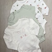 Primark.Набір боді для малечі 3 шт 74 р.