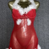 Новорічний сексуальний пеньюар санта клаус або снігурка