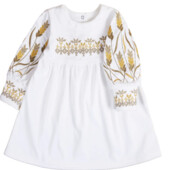 Флісова сукня дитяча з вишивкою 86-116 кольори