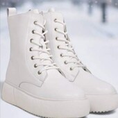 Зима! Натуральная Кожа! белые 36,38,39,40р