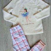 Primark брендовый теплый пижамный комплект на рост 122/128 см