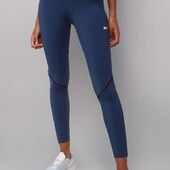 Reebok круті лосіни для занять спортом, тренувань висока посадка з вставками з сітки XS-S розмір Н