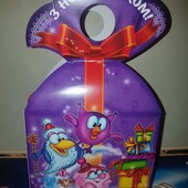 Подарункова Коробка для Новорічного Подарунку Смішарики