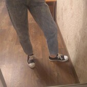 Фирменные джинсы мом с высокой посадкой