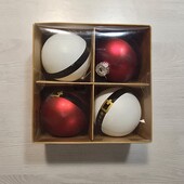 Livarno! Скляні кульки на ялинку, в лоті 4 шт! Лот 4