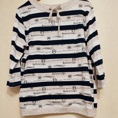 Женская кофточка в полоску с рисунком