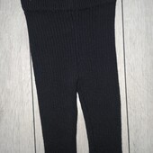 Теплі вязані штани / лосіни в рубчик Primark, 3-6М / 68см