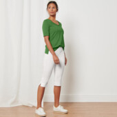 ♕ Стильні еластичні штани довжиною 3/4, Tchibo (Німеччина) розмір наш 46-48 (40 євро)