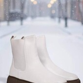 Теплі зимові черевики з хутром на платформі 37р