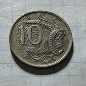 Монета Австралії 10 центів 1981
