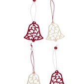 Новорічні фетрові прикраси, 4 шт, Livarno