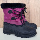 Теплі дитячі чобітки, непромокаємі черевики дівчинці, зима демі, р. 34-35