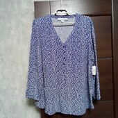 Новая брендовая вискозная рубашка р.L(16).