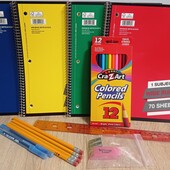 Новий, лот канцтоварів, зошити тільки 2. Гарна якість, із Америки.