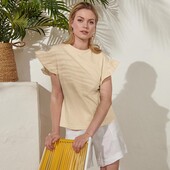 ♕ Шикарна, м'яка якісна жіноча футболка від Tchibo(Німеччина) розмір наш 58-60(52/54 євро)нюанс