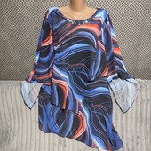 Симпатичная нарядная блузка на пышные формы, р.46/48(евро)