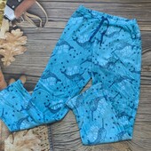 Тепленькие плюшевые пижамные штаны размер м/л, состояние отличное