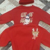 На вибір новорічні кофтинки і шапка