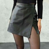 шорти-спідниця на замші