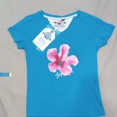 Футболка з квітковим принтом розмір 152
