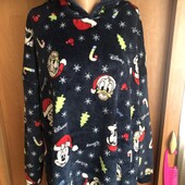 Меховушка, плюшева туника, кофта, худи, 2-3XL. микки. Disney, слип, пижама