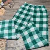 Плюшевые пижамные штаны размер с/м