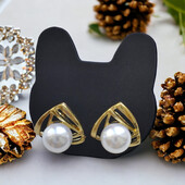 Сережки з перлиною