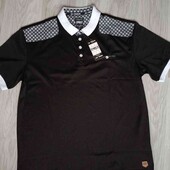 D- Rock стильная новая мужская футболка поло цвет черный размер XL