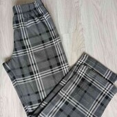 F&F брендовые флисовые мужские пижамные штаны  цвет серый клетка размер М