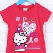 Футболка Hello Kitty 5-6 років малиновий колір