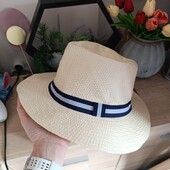 Солом'яний капелюх з стрічкою 58см
