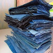 Джинсы лоскутки для печворка