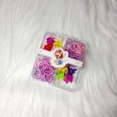 Набір силіконових резинок+заколок крабів