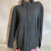 Мужская флисовая кофта на молнии размер м, состояние хорошее