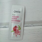 Пінка для вмивання ottie fruit yogurt foam cleanser (pomegranate), 1 мл (пробник)