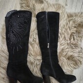 Замшеві ботфорти